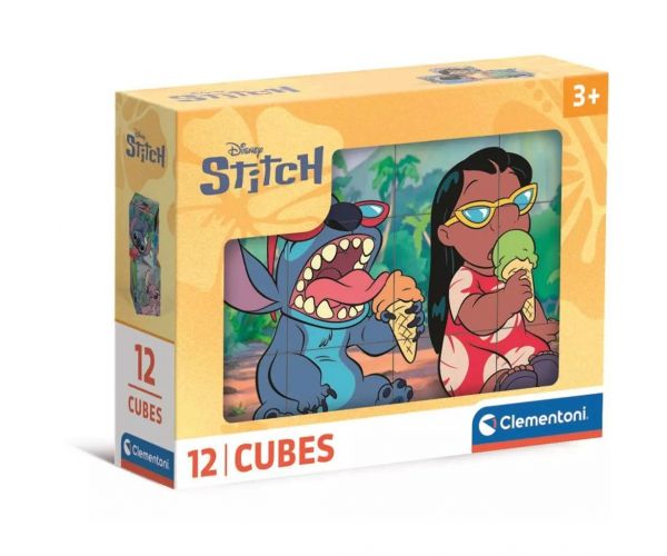 Stitch 12db-os mesekocka - Clementoni