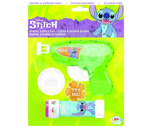 Stitch buborékfújó pisztoly szett fénnyel