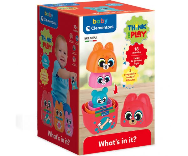 Mi van benne? állat figurák játékszett - Clementoni Baby