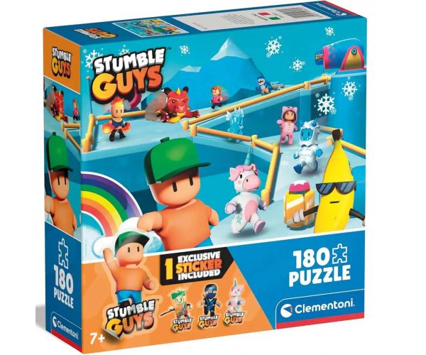 Stumble Guys Út a győzelem felé 180db-os super puzzle - Clementoni