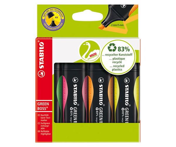 Stabilo: GREEN BOSS set markera 4kom