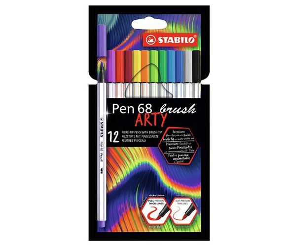 Stabilo: Pen 68 Brush ARTY set flomastera 12kom