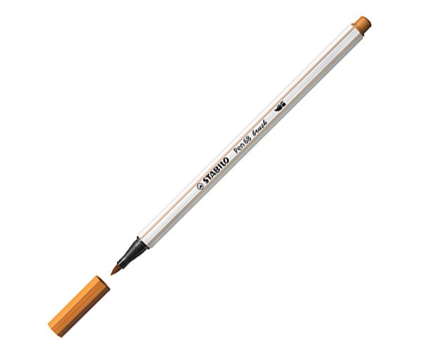 Stabilo: Pen 68 brush oker žuti flomaster