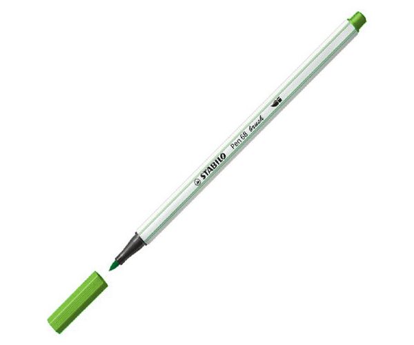 Stabilo: Pen 68 brush svjetlozeleni tanki flomaster