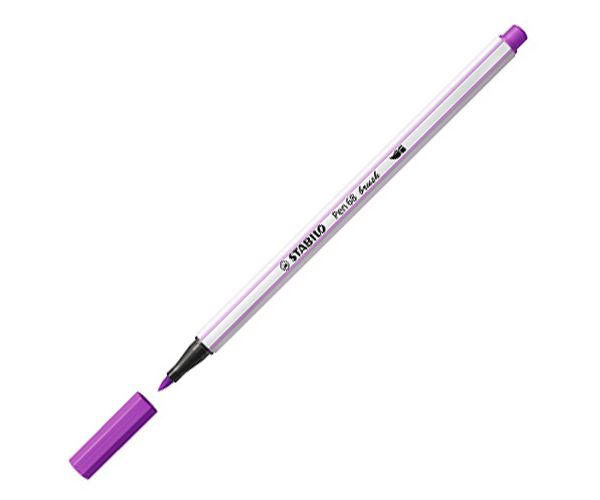 Stabilo: Pen 68 brush tamnoljubičasti tanki flomaster