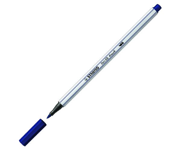 Stabilo: Pen 68 brush tamnoplavi tanki flomaster
