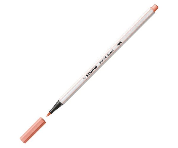 Stabilo: Pen 68 brush tanki flomaster u boji breskve
