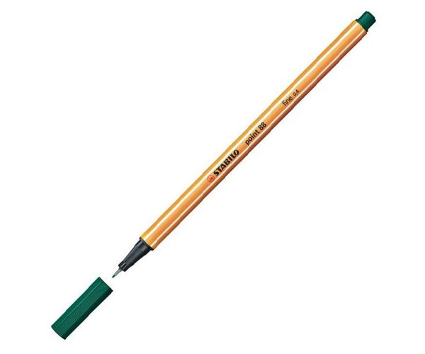 Stabilo: Point 88 tamnozelena kemijska 0,4mm
