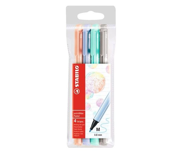 Stabilo: pointMax pastelni flomasteri 4kom M 0,8mm