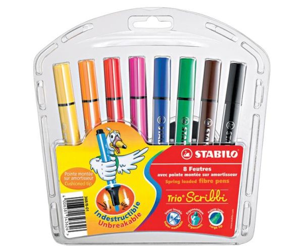 Stabilo: Trio Scribbi flomasteri 8kom