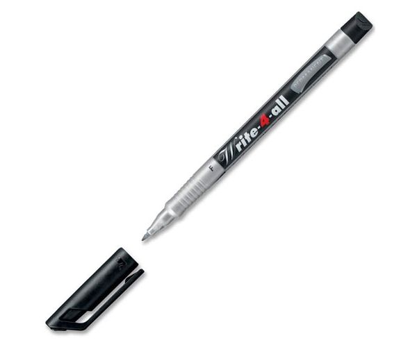 Stabilo: Write 4 all "F" fekete alkoholos filc 0,7mm