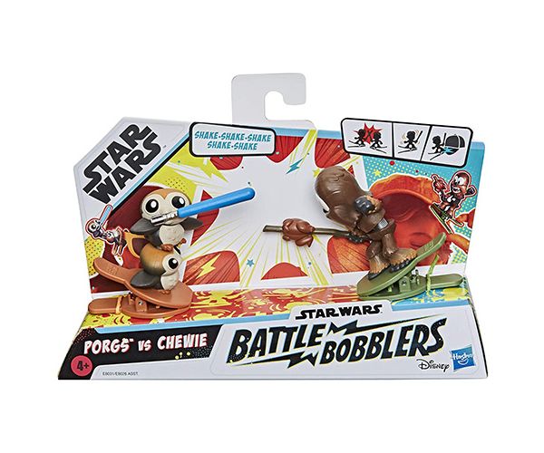 Star Wars Battle Bobblers Porgs vs Chewie štipaljka figura - Hasbro