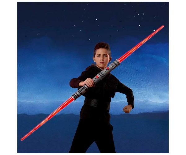 Star Wars dvostruki svjetlosni mač: Darth Maul sklopivi elektronički svjetlosni mač - Hasbro