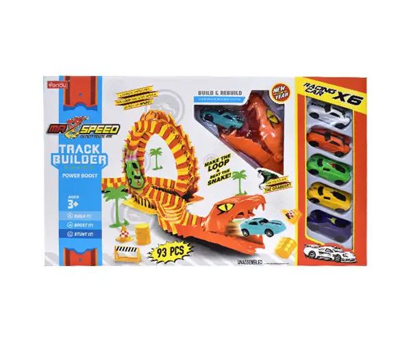 Max Speed Anakonda autópálya szett 6db kisautóval