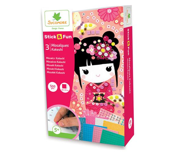 Stick'N Fun set za izradu mozaika - Kokeshi