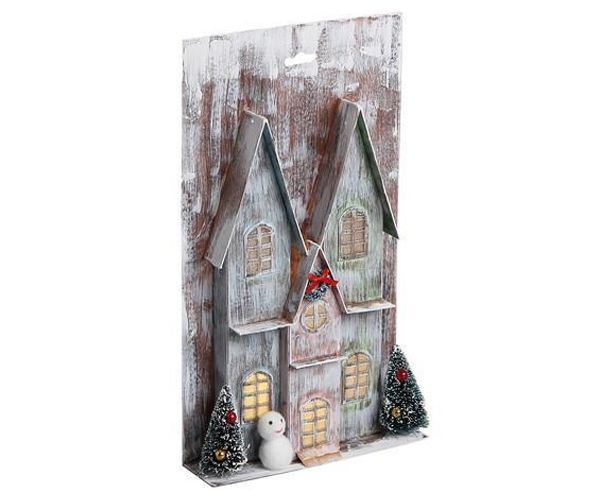 Stop & Look: Božićna kuća od papira sa svijetlom 17x5x30cm