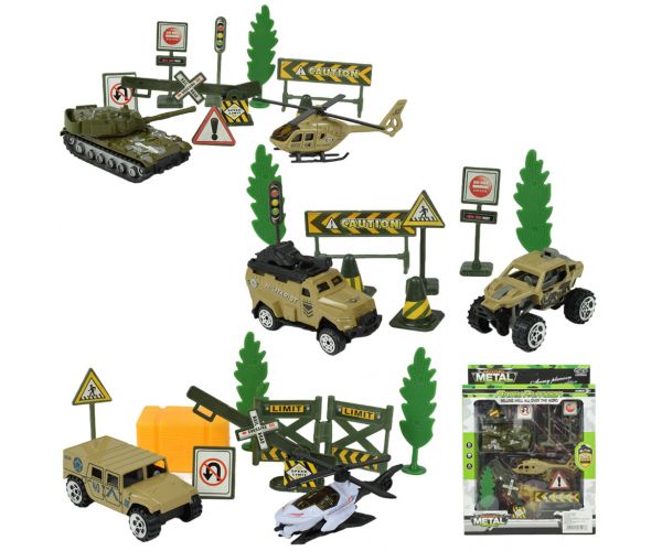 Super Army: Vojni set igračaka s vozilima i dodacima u različitim verzijama 1 komad