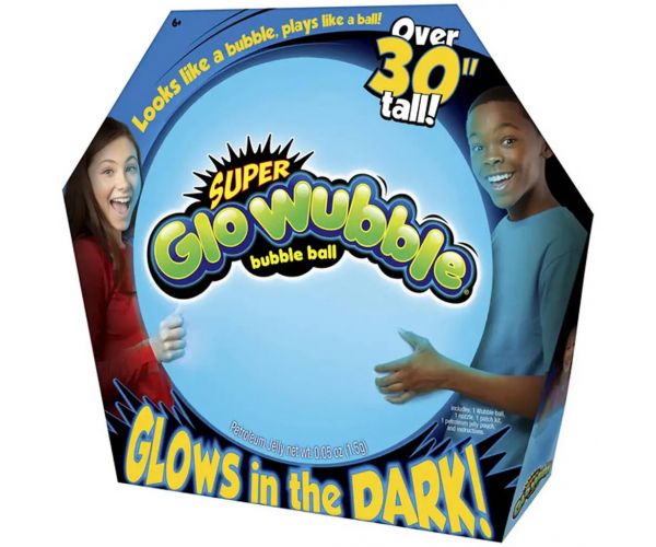 Super Glo Wubble svjetleća mjehurić lopta plave boje 75 cm