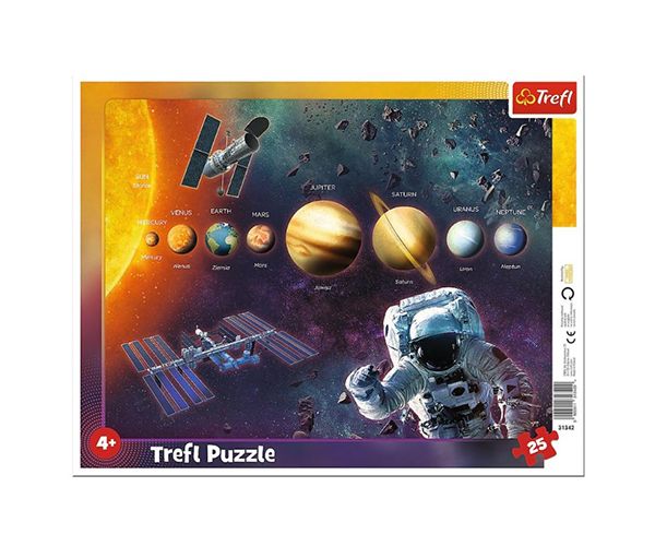 Sunčev sustav puzzle sa okvirom 25kom - Trefl