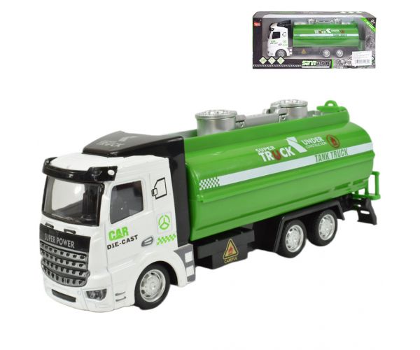 Super Truck: Kamion cisterna zelene boje 20cm