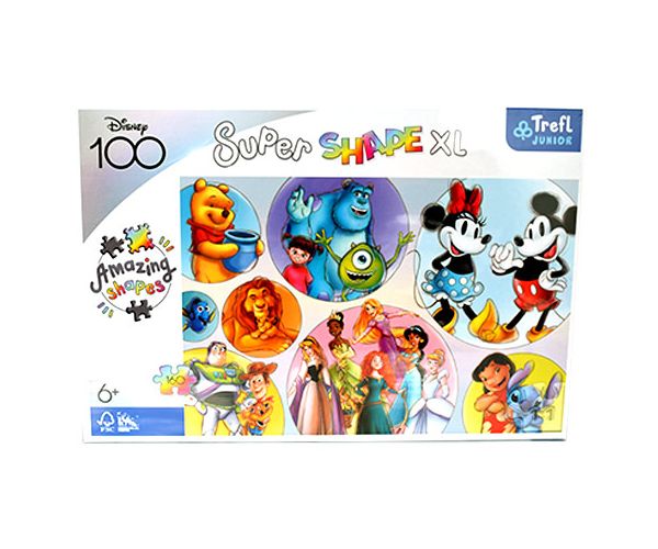 Svijet boja Disneyevih likova 160 kom puzzle XL veličine - Trefl