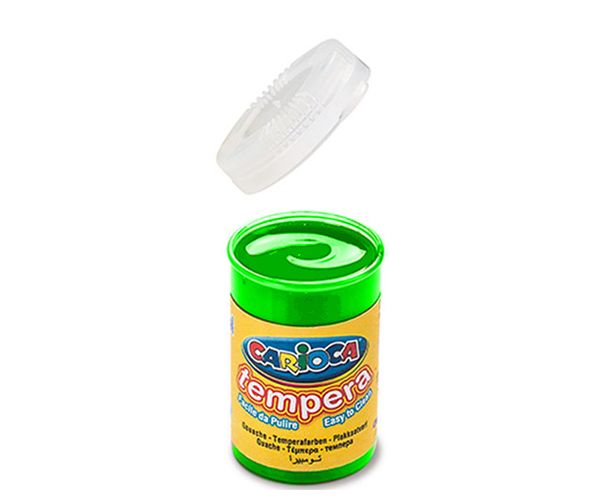 Svijetlo zelena tempera u posudi 6x35gr - Carioca