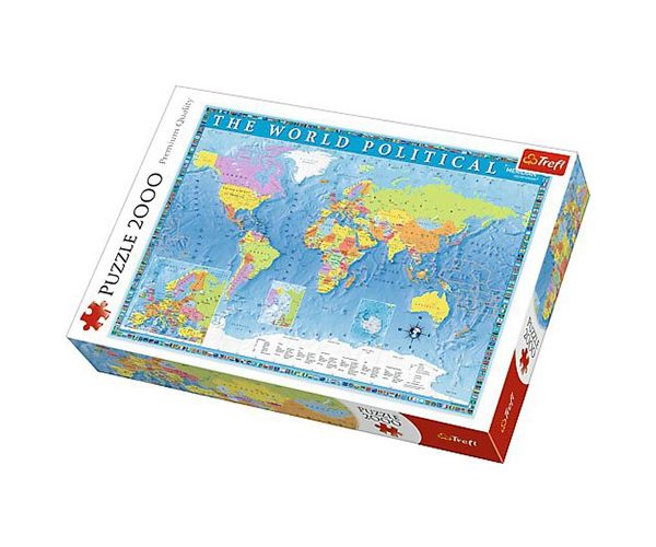 Svjetska politička karta puzzle 2000kom - Trefl