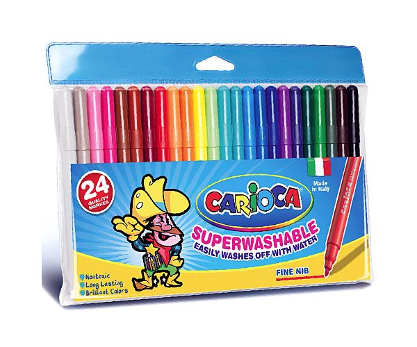 Tanki flomasteri, set od 24 komada - Carioca