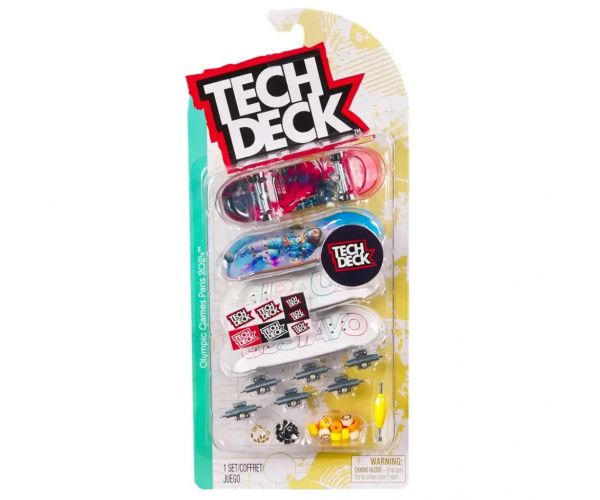 Tech Deck: Olimpiai játékok Párizs 2024 Gustavo fingerboard gördeszka szett - Spin Master