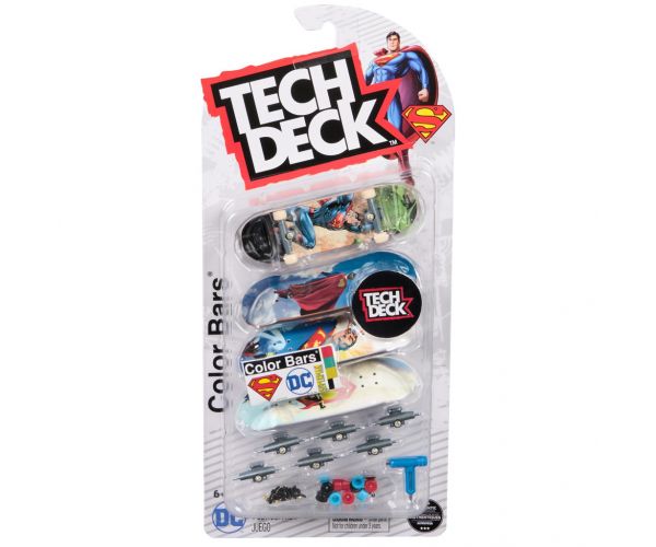 Tech Deck: Superman fingerboard 4db-os gördeszka szett - Spin Master