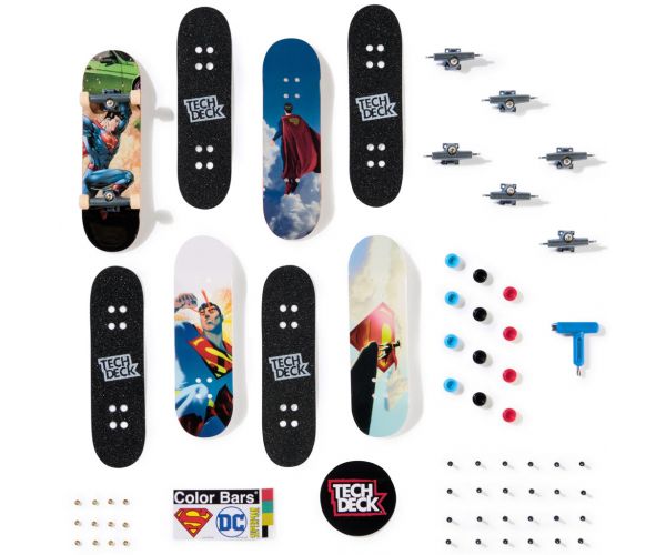 Tech Deck: Superman fingerboard, set od 4 komada - Spin Master