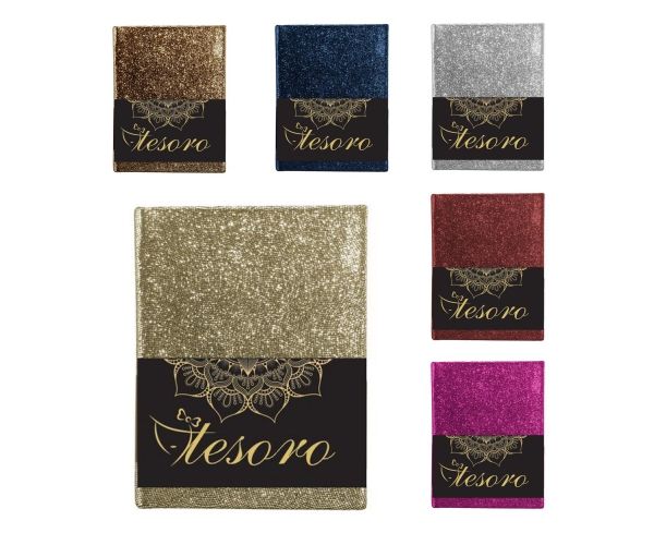 Tesoro sjajni dnevnik - više boja 20x14cm