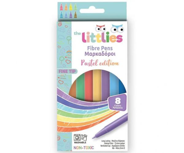 The Littles: Set od 8 tankih flomastera u pastelnim bojama
