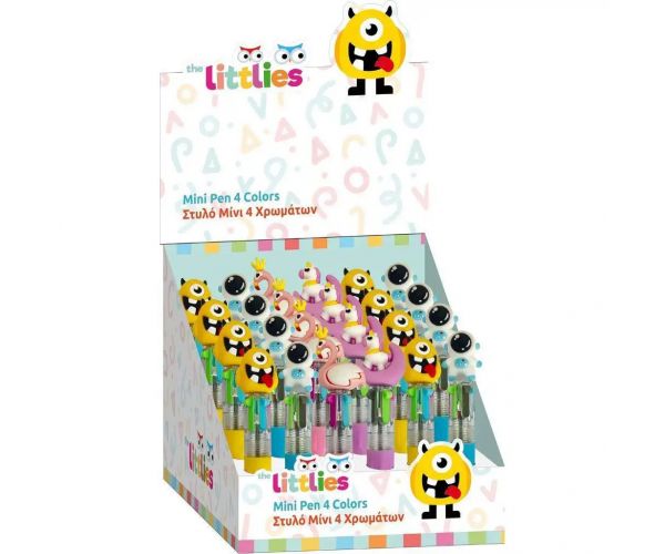 The Littlies: 4 színű mini golyóstoll többféle 1db