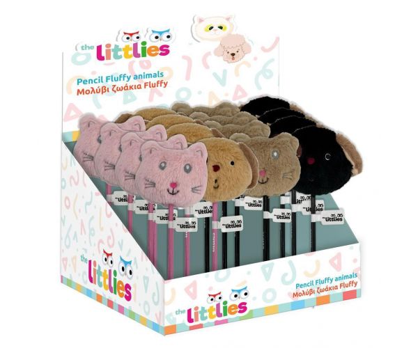 The Littlies: Olovka s mekanom životinjskom glavom, razne vrste, 1 komad