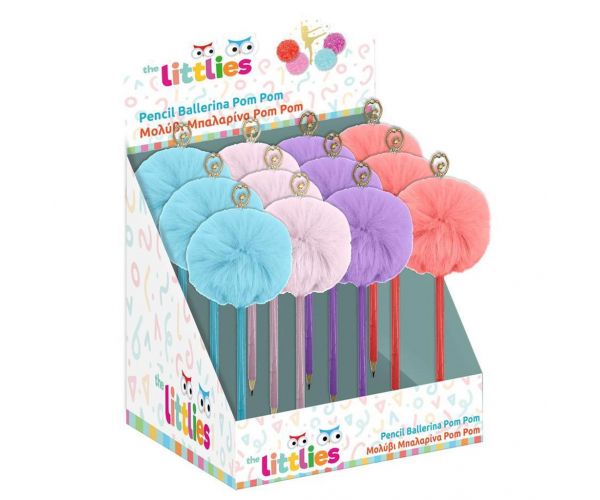 The Littlies: Olovka s pomponom različite vrste 1 komad
