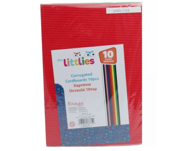 The Littlies Színes hullámpapír 10db-os csomag A/4