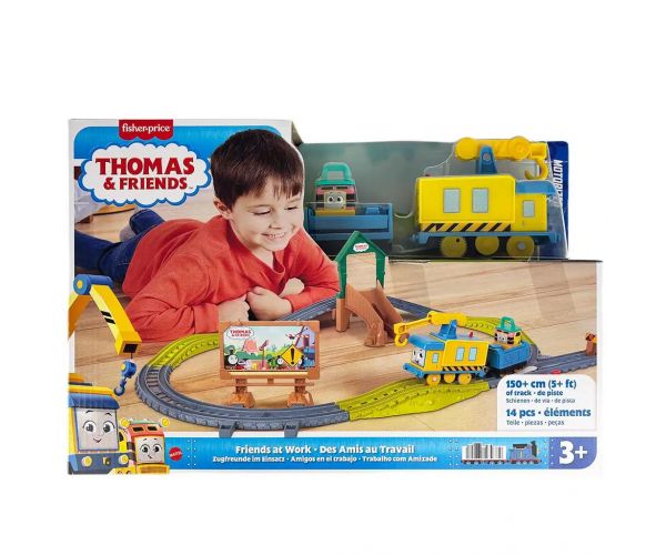 Thomas és barátai: Barátok a munkahelyen motorizált pályaszett - Mattel