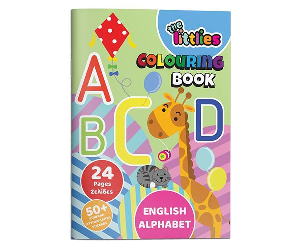 The Littlies: ABC bojanka 24 stranice 50 naljepnica A4