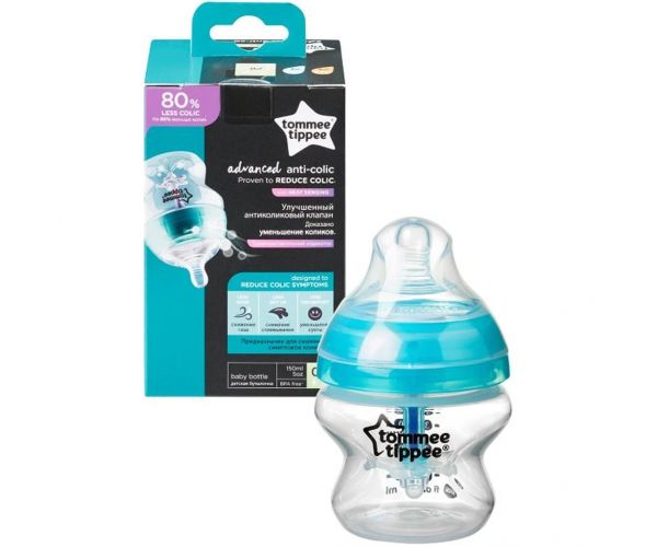 Tommee Tippee: Advanced ANTI-COLIC türkiz cumisüveg 150 ml (0 hó+)