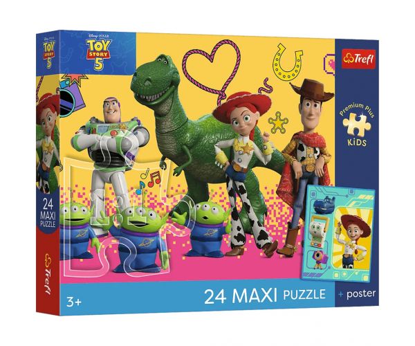 Toy Story 5 Játékok és barátok 24db-os Maxi puzzle - Trefl