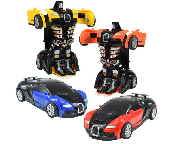 Trkaći auto: Transformabilni robot s kotačima, sportski auto u različitim verzijama, 13cm