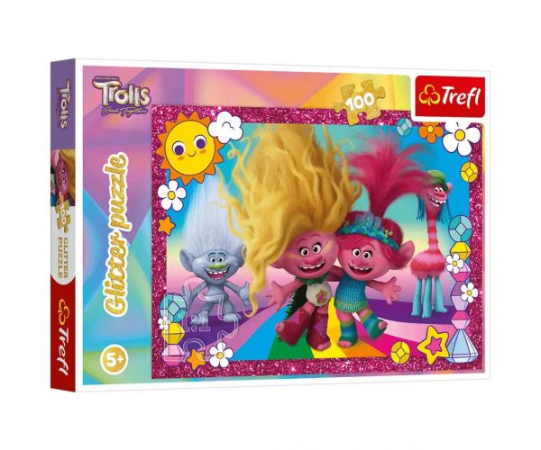 Trollok 100db-os glitter puzzle -Trefl