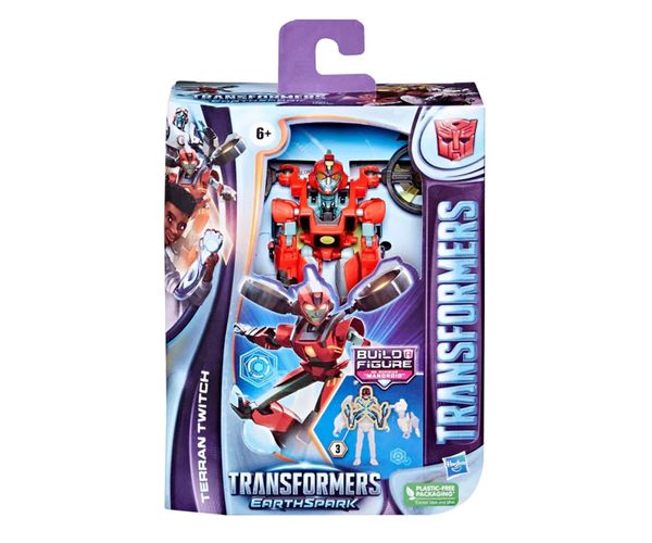 Transformers: EarthSpark Deluxe Terran Twitch akcijska figura koja se može preoblikovati - Hasbro