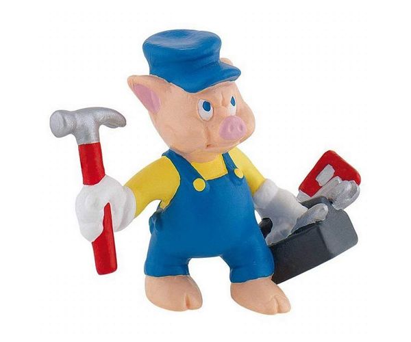 Tri praščića: Praščić graditelj figura - Bullyland