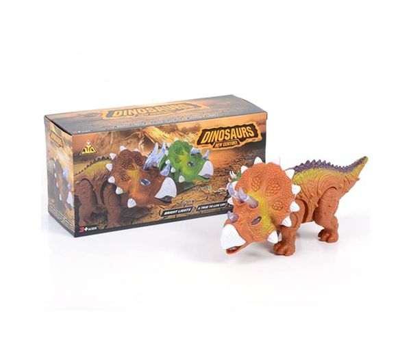 Triceratops dinosaur figura sa svijetlom
