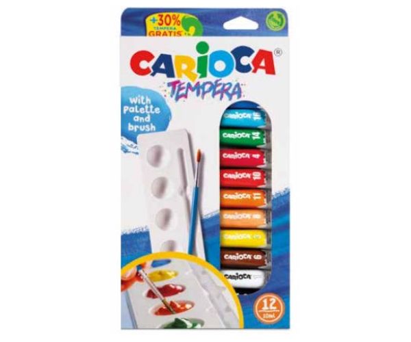 Tuba tempera set 12x10ml - Carioca