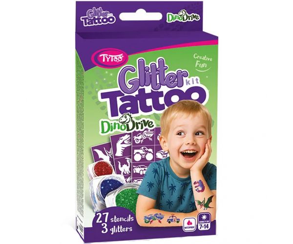 TyToo: DinoDrive csillámtetoválás szett