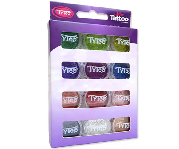 TyToo: Alapszínek csillámpor szett 12x2,5ml