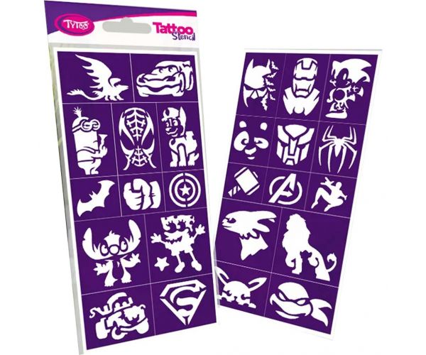 Tytoo: Heroes sablon szett 25db-os